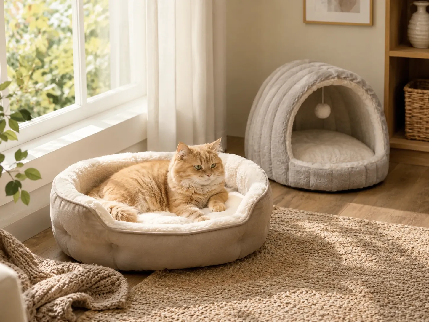 Cat Bed vs Cat Cave: Which One Fits the Way Your Cat Sleeps?