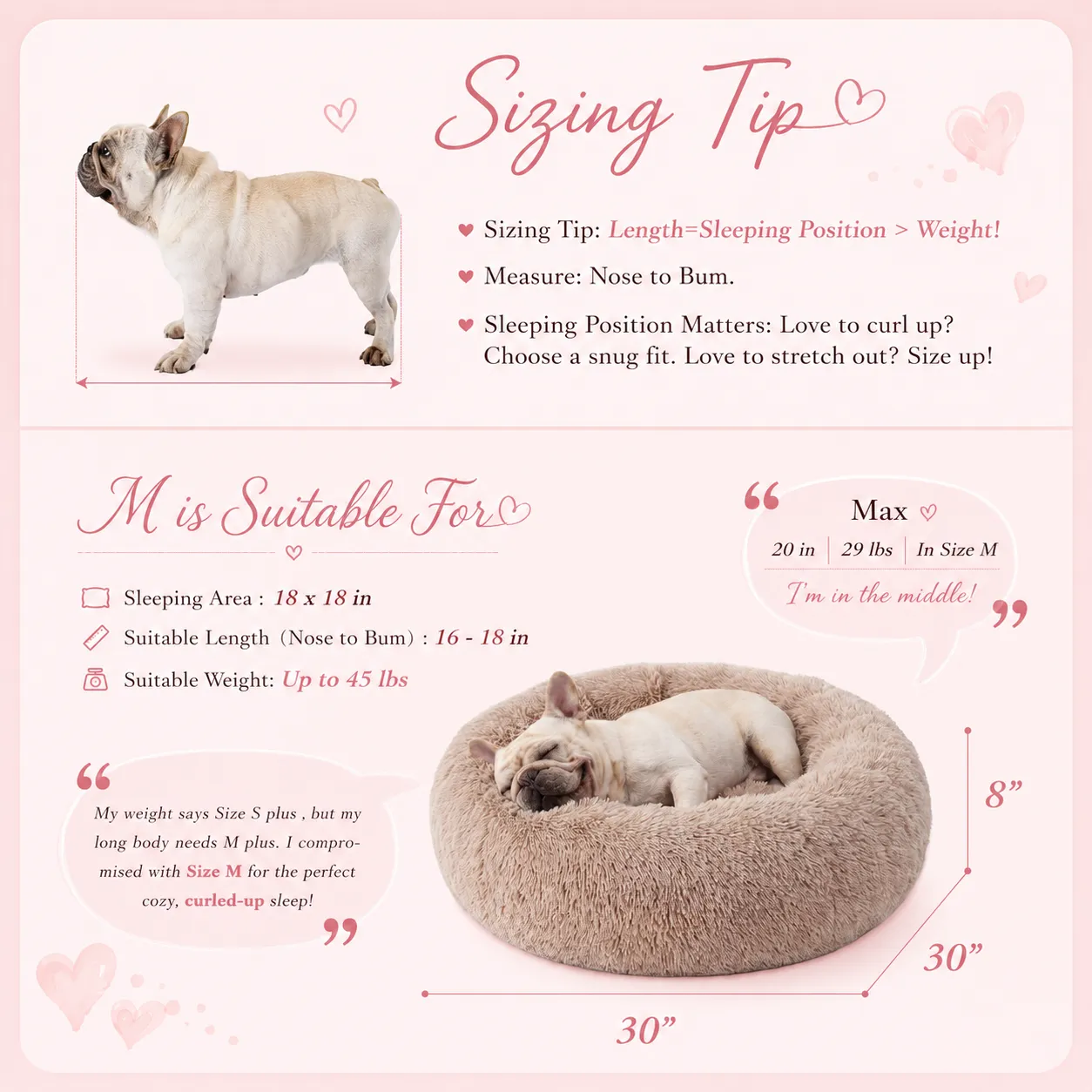 Bedsure Calming Donut Dog Bed thumbnail