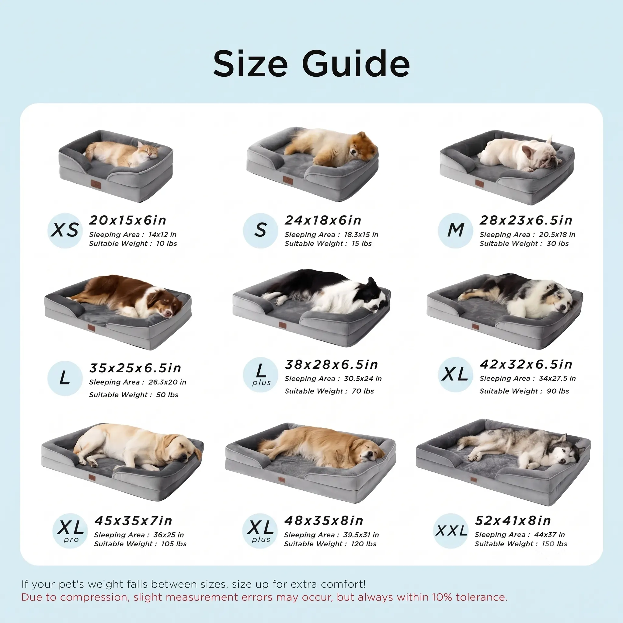 Bedsure Orthopedic Medium Dog Sofa Bed thumbnail