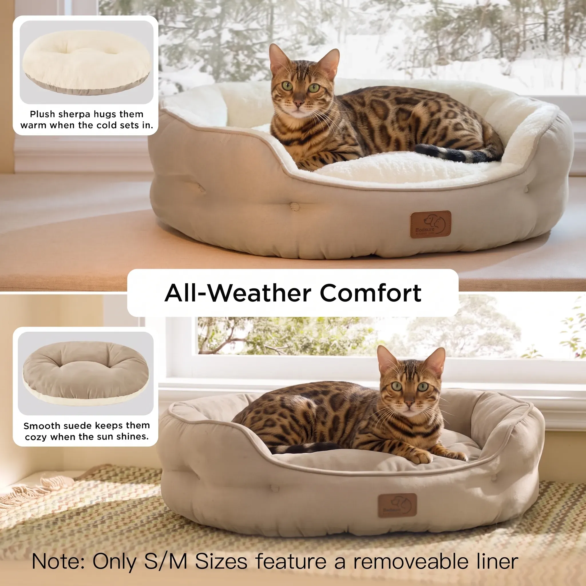 Bedsure Round Cat Bed thumbnail