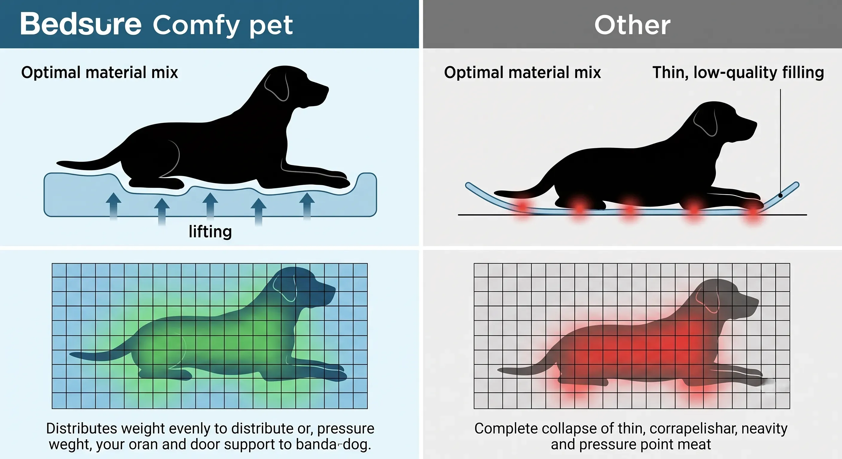 Bedsure SupportMax Orthopedic Dog Bed thumbnail